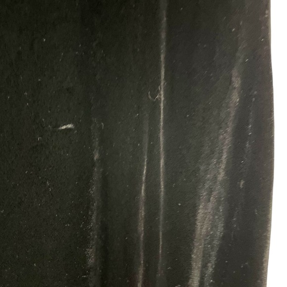 Lauren Ralph Lauren Vintage Black Velvet High Neck Knee Length Dress Size 16 - Picture 7 of 7